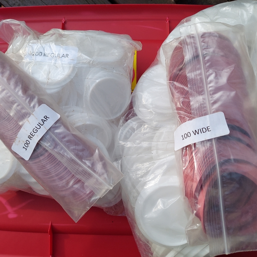 Tattler Reusable Canning Lids Bulk Lot Of 200